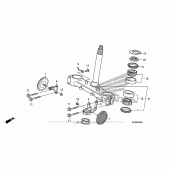 Схема вузла: Рульова траверса для Honda XR650