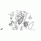 Схема узла: Воздушный фильтр для Honda NX250