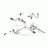 Схема вузла: Педаль (Лапка) для Honda NT650 Hawk GT