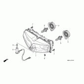 Схема узла: Фара для Honda VFR800 VFR