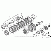 Схема вузла: Clutch (1) для Honda VFR1200 VFR