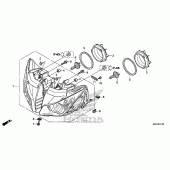 Схема вузла: Фара для Honda CBR1000 CBR1000RR Fireblade