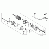 Схема вузла: Стартер електричний для Honda VT750 Shadow Spirit