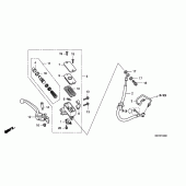 Схема узла: Передний тормозной цилиндр для Honda NSA700 DN-01