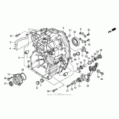 Схема узла: Rear case для Honda GL1500 Gold Wing Aspencade