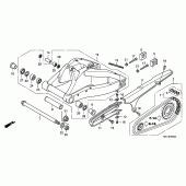 Схема узла: Задний рычаг (Маятник) для Honda CBR1000 CBR1000RR Fireblade
