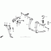 Схема узла: Подставка для Honda CBR1000 CBR1000F Hurricane