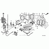 Схема узла: Audio unit (gl1800 06-) (airbag) для Honda GL1800 Gold Wing