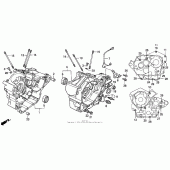 Схема вузла: Картер двигуна для Honda VT600 Shadow VLX