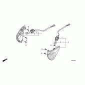 Схема вузла: Поворотники для Honda CBF1000