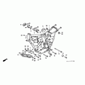 Схема вузла: Рама для Honda XR250