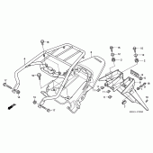 Схема вузла: Заднє крило для Honda XR125