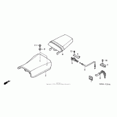 Схема узла: Сиденье ( 01- 03) для Honda CBR600 CBR600F4i