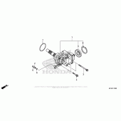 Схема вузла: Side Gear Case для Honda VT1300 Stateline