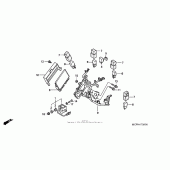 Схема вузла: Cowl stay для Honda VFR800 Interceptor