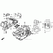 Схема узла: Картер двигателя для Honda VTR250 VTR