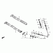 Схема вузла: Шток & Клапан для Honda CBR1000 CBR1000RR Fireblade