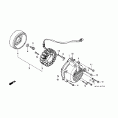 Схема узла: Генератор для Honda VFR750F Interceptor