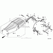 Схема вузла: Сидіння (2) для Honda CB1100