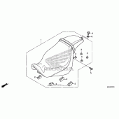 Схема вузла: Сидіння (2) для Honda VT750 Shadow Phantom