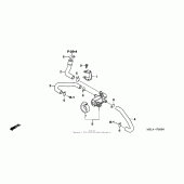 Схема узла: Air injection control valve (2) для Honda CBR1000 CBR1000RR Fireblade