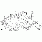 Схема вузла: Задній важіль (Маятник) для Honda VFR750F VFR750R (RC30)