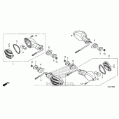 Схема узла: Поворотники для Honda NC700