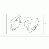 Схема вузла: Crome side cover для Honda VT125 Shadow