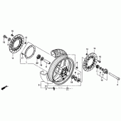 Схема узла: Переднее колесо 1100a для Honda ST1100 Pan-European
