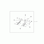 Схема вузла: Backrest - rear carrier stay для Honda VTX1800