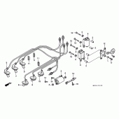 Схема вузла: Котушка запалювання для Honda GL1500 F6C