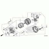 Схема вузла: Генератор для Honda GL1800 Gold Wing