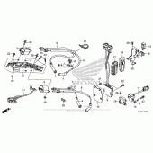 Схема вузла: Ignition Coil + Ecu для Honda VT1300 Stateline