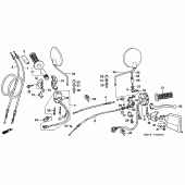 Схема вузла: Пульт управління рульовой / lever для Honda XL1000V Varadero