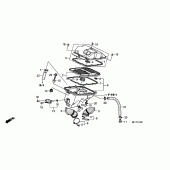 Схема вузла: Повітряний фільтр для Honda XL700V Transalp