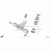 Схема вузла: Рульова траверса для Honda CBR600 CBR600RR