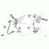 Схема вузла: Switch + Cable для Honda ST1300 Pan-European Police