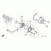 Схема вузла: Водяний насос для Honda CBR600 CBR600F