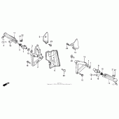 Схема узла: Подножки для Honda VFR750F VFR750R (RC30)