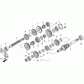 Схема вузла: Трансмісія для Honda GL1500 Valkyrie