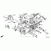 Схема вузла: Frame (1) для Honda VT750 Shadow Aero