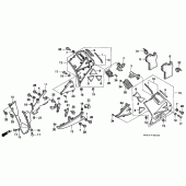 Схема вузла: Нижній обтічник (VFR750FR / FS / FT / FV) для Honda VFR750F Interceptor