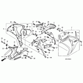 Схема узла: Middle cowl для Honda CBR1000 CBR1000RR Fireblade
