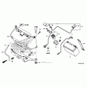 Схема узла: Аккумулятор для Honda NC700