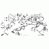 Схема вузла: Електрообладнання для Honda VTX1300