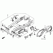 Схема вузла: Rear fork / chain case для Honda XRV750 Africa Twin