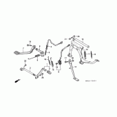 Схема вузла: Pedal / stand (GL1500AN / SEN) для Honda GL1500 Gold Wing Special Edition