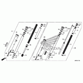 Схема вузла: Front fork (2) для Honda VT1300 Fury