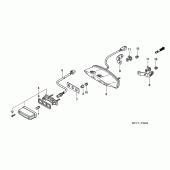 Схема вузла: Задній ліхтар (Стоп-сигнал) для Honda FMX650