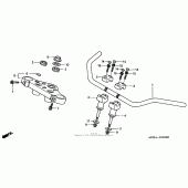 Схема вузла: Кермо для Honda VT1100 Shadow Sabre